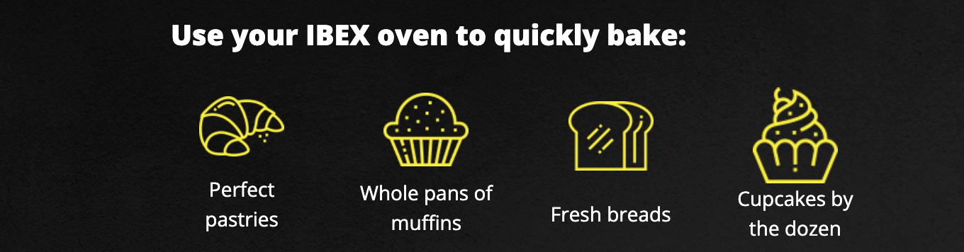 ibex oven menu options